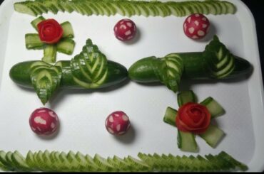 Salad Decoration ideas-Vegetable Decoration Idea-Healthy Creative Party Idea-Vegetable Carving