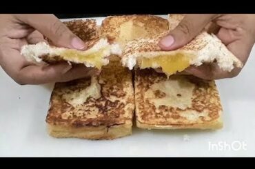 ஆப்பிள்,வாழைப்பழம் இருக்கா சுவையான snacks ரெடி|Apple toast|banana toast|bread recipes in tamil