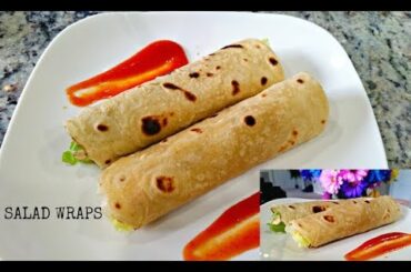 SALAD WRAPS | Black Chickpeas Wraps |Healthy Wrap Recipe | Lunch Idea | ROTI ROLL