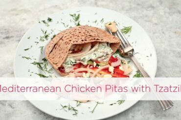 Cancer-Fighting Recipes: Mediterranean Chicken Pitas with Tzatziki