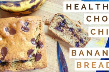 Healthy Chocolate Chip Banana Bread! (dairy free)