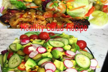How To Make A Healthy Salad Recipe | Onyi Sunshine Emy