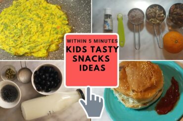 Time Saving Healthy Snacks Recipes for Kids| Easy & healthy food Ideas| Lunch Box/ Evening Recipe