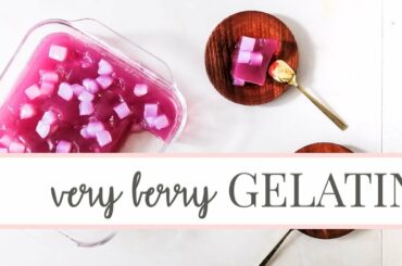 Very Berry Gelatin | Low Calorie Dessert | Easy Recipe