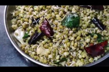 Sprouts Sundal !!  Sprouts Healthy Recipe | Weight loss & Diet Recipe | Green Gram