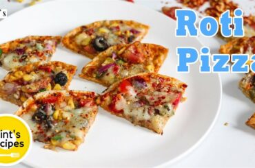 Roti Pizza Recipe In Hindi | Roti Recipe For Breakfast | Kids Lunch Box Recipes