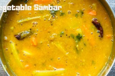 Tasty Sambar Recipe||Pappu Charu Recipe||South Indian Style Vegetable Sambar