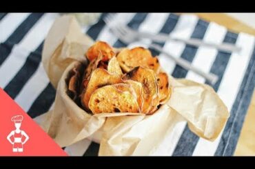 Healthy Baked Sweet Potato Chips - with Rosemary / Paleo / Keto / Low Carb