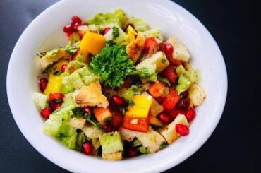 Lebanese Fattoush Salad - Fattoush Salad  - फट्टूश सलाड