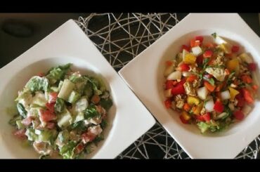 2 Types salad recipes with dressing/Cheese salad and Egg salad