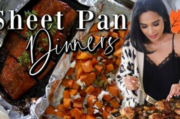 3 Easy Fall Sheet Pan Dinners! One Pot Meals #iHeartFall Ep. 16 MissLizHeart