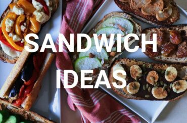 7 VEGAN SANDWICH IDEAS | CREATIVE | HEALTHY ٧ افكار ساندوتش غريبة و صحية