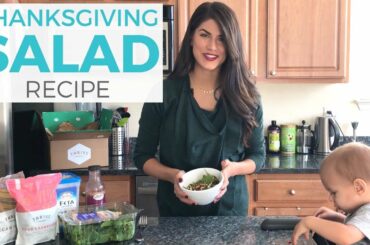Simple Thanksgiving Salad Recipe 🍂🍁🍃 | Sarah Beth Yoga
