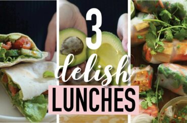 3 EASY LUNCH IDEAS | HEALTHY LUNCH RECIPES [Elise Sheree]