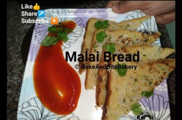 Malai Bread . Easy and healthy snack . Simple recipe