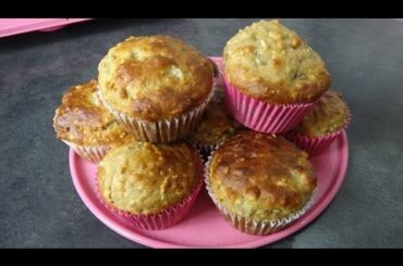 HEALTHY SNACK IDEAS: BANANA OAT MUFFINS RECIPE