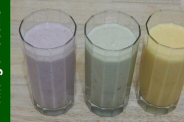 3 EASY HEALTHY BREAKFAST IDEAS! Quick Smoothie Recipes for Toddler, Kids  // Yummy Yogurt Drinks