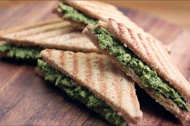 Hariyali Paneer Sandwich Recipe - Easy Paneer Sandwich Recipe