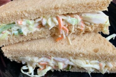 Creamy Coleslaw Sandwich recipe | Mayonnaise sandwich recipe | Breakfast recipe