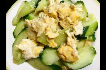 Cucumber Recipes : Easy Cucumber Stir-Fry with Egg Recipe