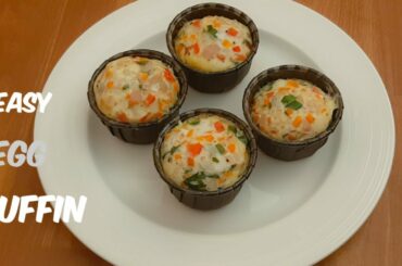 EASY EGG MUFFIN RECIPE | VEGETABLE OMELETTE RECIPE | HEALTHY BREAKFAST RECIPE