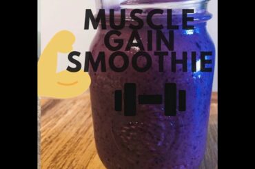 healthy vegan muscle gain smoothie : replace a full meal