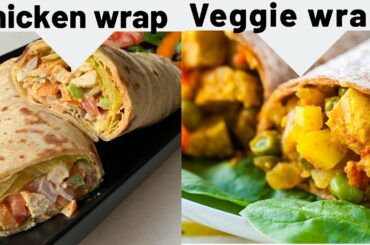 Chicken & veggie wrap | Easy & Healthy  Dinner Idea | Tiffin/Lunch Box Idea | weight loss👍in Hindi