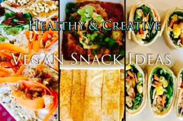 VEGAN SNACK IDEAS! | Healthy & Creative | Recipes