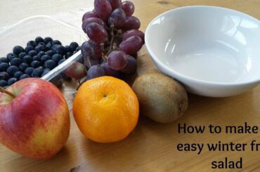Easy winter fruit salad recipe