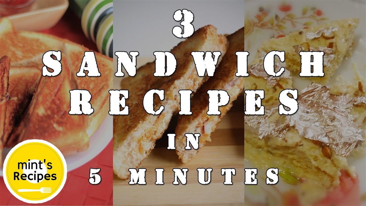 3 Sandwich Recipes in 5 Minutes | Sandwich Recipes For Breakfast 3 Sandwich Recipes in 5 Minutes | Sandwich Recipes For Breakfast