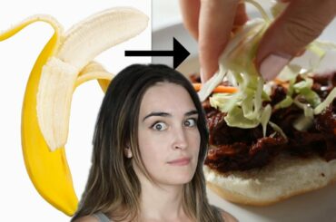 I Try Making The Vegan Banana Peel Pulled Pork Sandwich