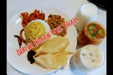 South Indian Veg Thali recipe | Diwali Special Lunch  | Festival Lunch Ideas