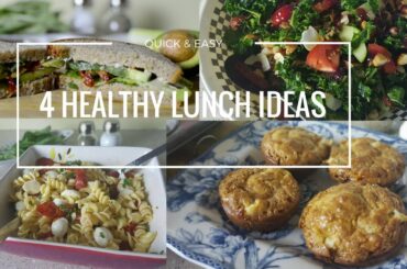 Quick & Easy 4 Healthy Lunch Ideas || Vegetarian Recipes