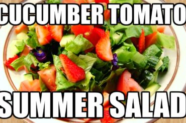 CUCUMBER TOMATO SALAD RECIPE | Summer Salad Recipe With Dijon Vinaigrette