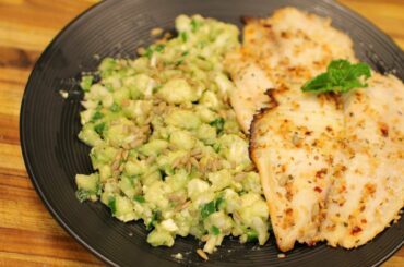 Keto Tilapia and Cauliflower Salad - healthy recipe channel - keto recipe - dinner nutrition - keto