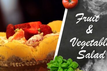 Healthy Fruit & Vegetable Salad By Roopa - Valentine's Day Special Salad Recipe