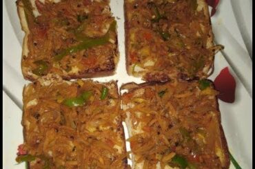 spicy masala Bread toast recipe in kannada | tasty and healthy snacks |