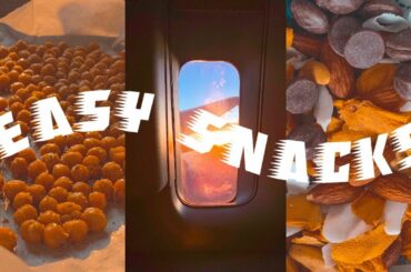 EASY SNACK RECIPES // plant based + travel friendly