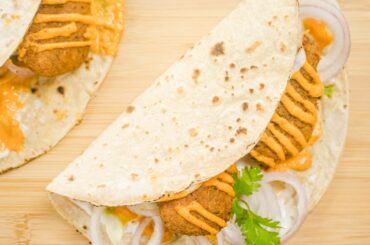 Falafel Recipe | Indian Style Falafel Wraps | Healthy Veg Cutlet Rolls | Kids Lunch Box Recipes
