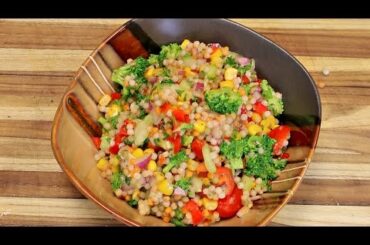 Couscous Salad Recipe  - cooking channel - vegan plant based diet