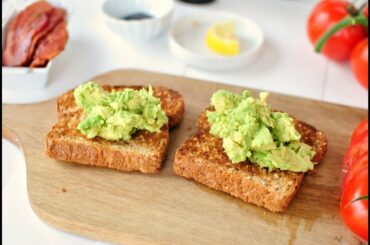 Avocado bread toast | Healthy breakfast