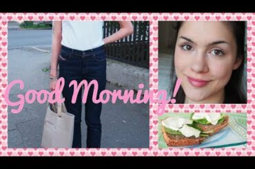 My Morning Routine! Sweatproof Makeup & Outfit + Healthy Breakfast Idea!