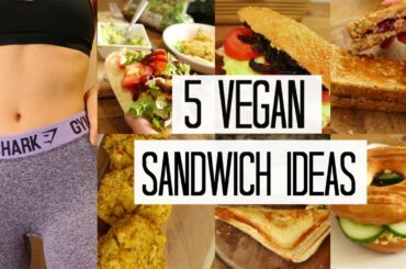 5 VEGAN SANDWICHES IDEAS // healthy and easy
