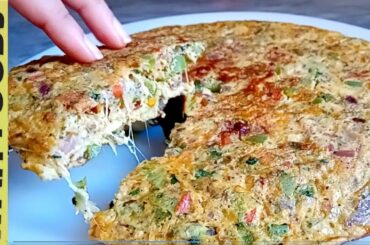 Vegetable Cheese Omelette I Healthy Food I Balance Diet  For Breakfast