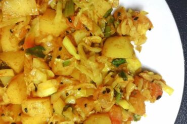 Potato with Cabbage Vegetable Recipe for Weight loss