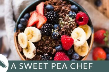 Chocolate Quinoa Breakfast Bowl | Healthy Breakfast Recipes | A Sweet Pea Chef