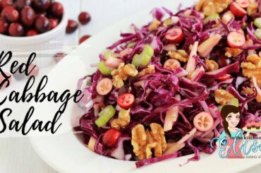 Red Cabbage Salad Recipe | Healthy Thanksgiving Sides