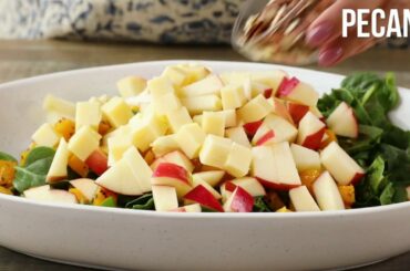 How to Make Fall Chopped Salad with Spinach, Butternut Squash, Apples & Cheddar | EatingWell