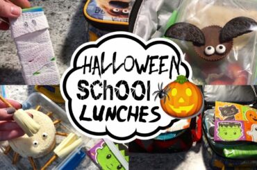 Halloween Themed Lunch Ideas // Lunch Box Ideas // School Lunch Ideas