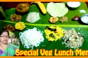 South Indian Thali recipe | Veg South Indian Lunch Menu Ideas | Andhra Style Thali